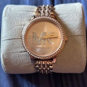Michael Kors Rose Gold Women's Watch with Crystal Accents